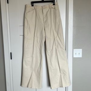Ann Taylor cream high rise jeans.  Never worn